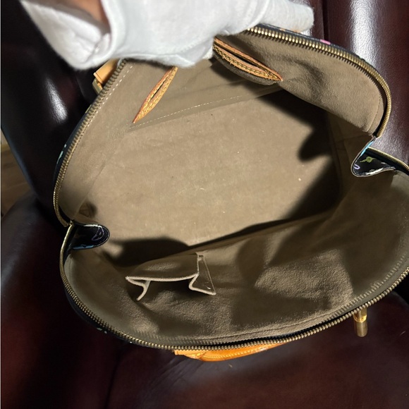 Louis Vuitton x Takashi Murakami Black Monogram Canvas Alma PM EUC 💎PHENOMENAL💎 - Picture 3 of 16